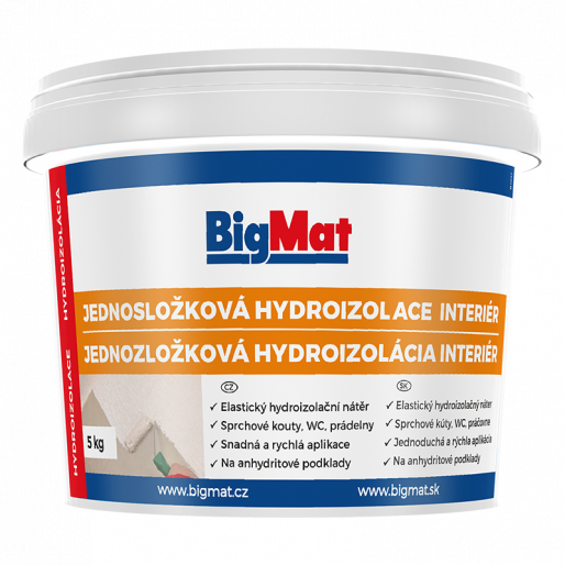 Hydroizolace jednosložková interiér BigMat 5kg